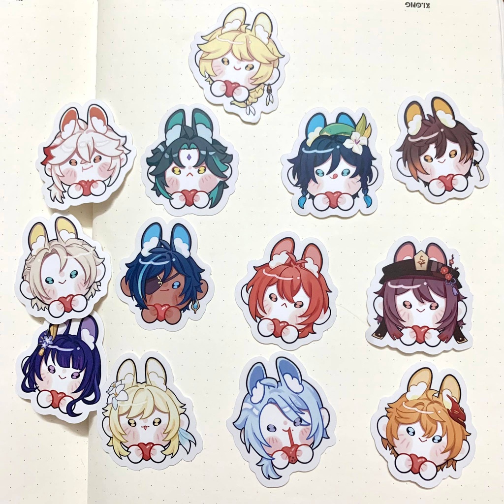 Sticker Tym Genshin Impact - artist Hunmyi