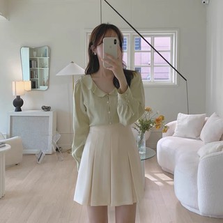 [CÓ SIZE - NHẬN MAY ĐO] CHÂN VÁY NGẮN LƯNG CAO XẾP LY TO