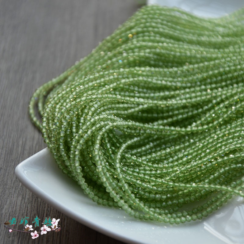 Chuỗi Hạt Pha Lê Ô Liu Tự Nhiên 3MM Dùng Làm Trang Sức Thủ Công