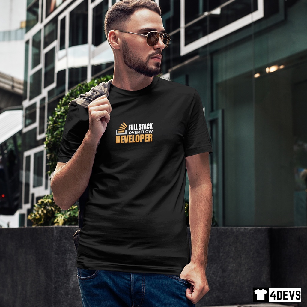 Áo thun nam Lập trình viên - FullStack Overflow