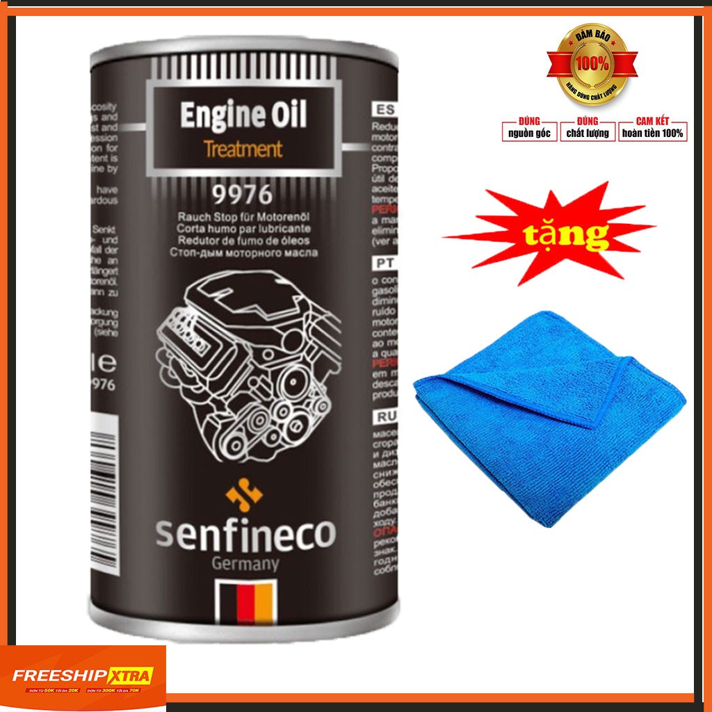 Phụ Gia Tăng Chỉ Số Nhớt, Ổn Định Nhớt Senfineco Engine Oil Treatment 9976 - 300ml Tặng Khăn