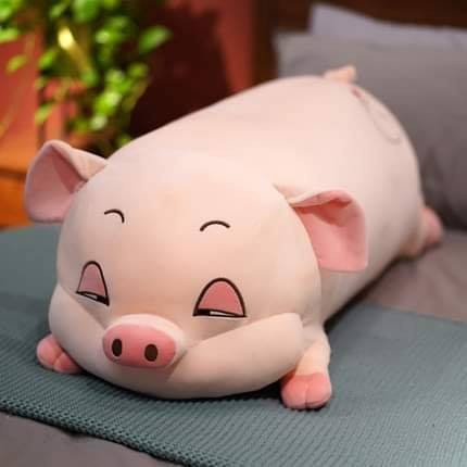 Gấu Bông Heo Hồng Phê Cần Mắt Híp Mềm Mại 45cm TINA OFFICIAL