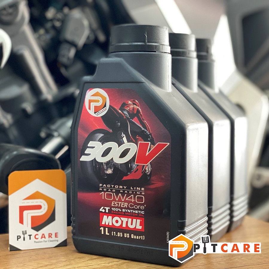 Nhớt Xe PKL Motul 300V Factory Line 10W40 Có Chiết Lẻ Nhập Pháp Tem 3 Lớp Chạy Bốc