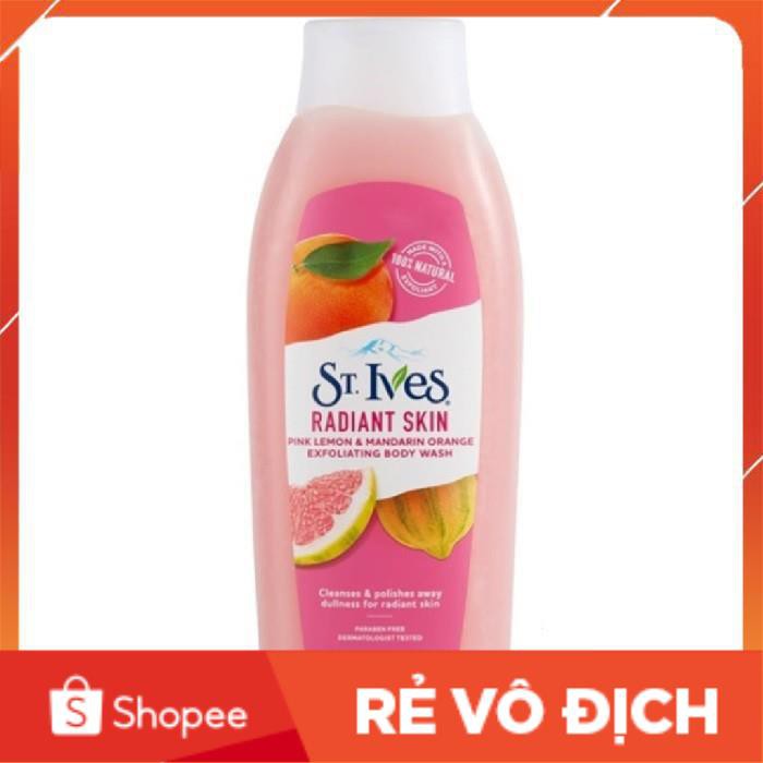 Sữa tắm làm sáng da Hương Cam Chanh St. Ives Even & Bright body wash 709ml