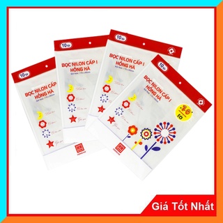 Bọc Vở Ni Lông cấp I Hồng Hà 1 Tập/10 chiếc- Được Làm Từ Nilon Bền Đẹp - Dẻo Dai  (3245)