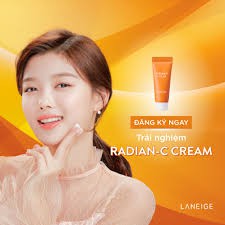 Kem LANEIGE RADIAN-C CREAM dưỡng trắng, giảm thâm nám mẫu mới 10ml