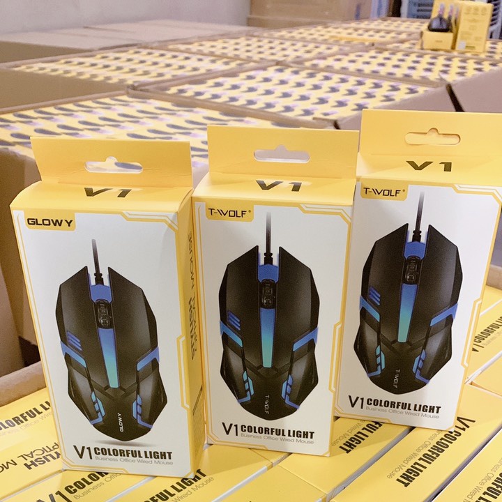 Chuột máy tính Gloway V1 LED _ Bảo hành 12 tháng