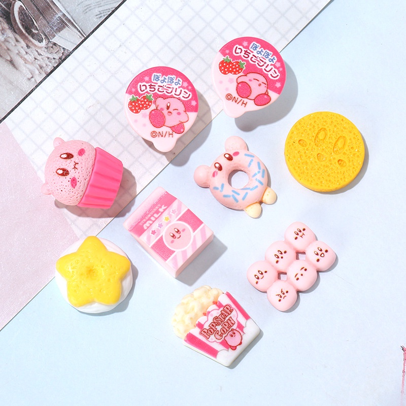 hình bánh thạch Resin phụ kiện dép Crocs charm DIY khóa giày crocs jibbitz Nhựa trang sức Phụ kiện trang trí giày crocs nút trang trí điện thoại di động Nắp đậy / Khung ảnh / Cốc nước / Túi Nguyên liệu làm phụ kiện handmade sáng tạo