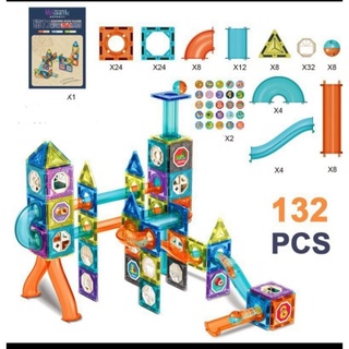 Bộ Đồ Chơi Xếp Hình Nam Châm Toybox, Lắp ghép nam châm cầu trượt phát triển trí tuệ cho bé