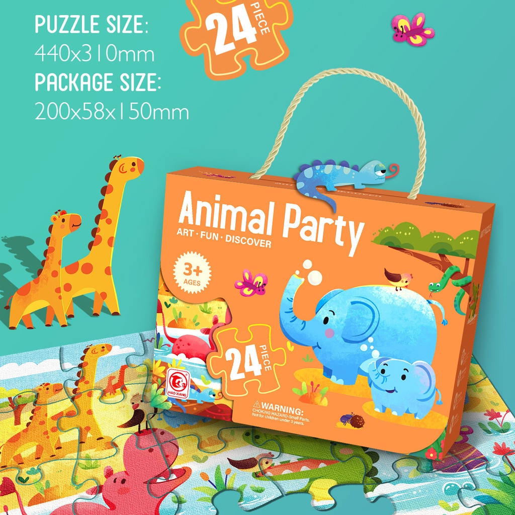 Tranh ghép hình cho bé, tranh ghép thông minh Puzzle cao cấp, kích thước siêu to, 24pc 48pc 60pc