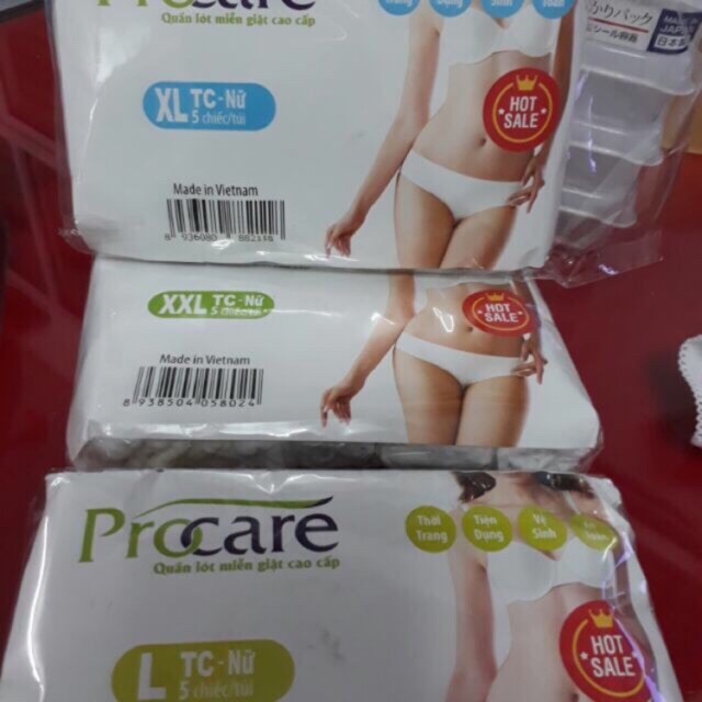 Quần lót cotton giấy cao cấp Procare gói 5 chiếc