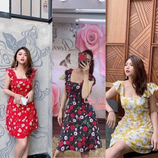Đầm hoa tay cánh tiên