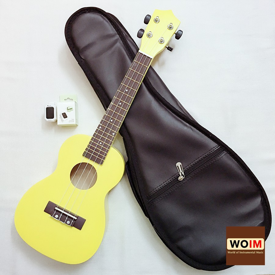 Đàn Ukulele Concert Woim 33A19 Size 23 Tặng Kèm Bao Da Cao Cấp Và Máy Lên Dây Điện Tử (Tuner)