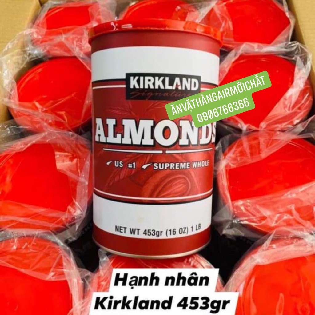 HẠNH NHÂN MỸ ALMOND KIRKLAND 453g