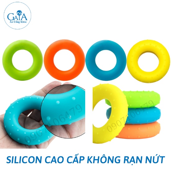 Vòng silicon luyện tập cơ ngón tay tiện dụng chất lượng cao