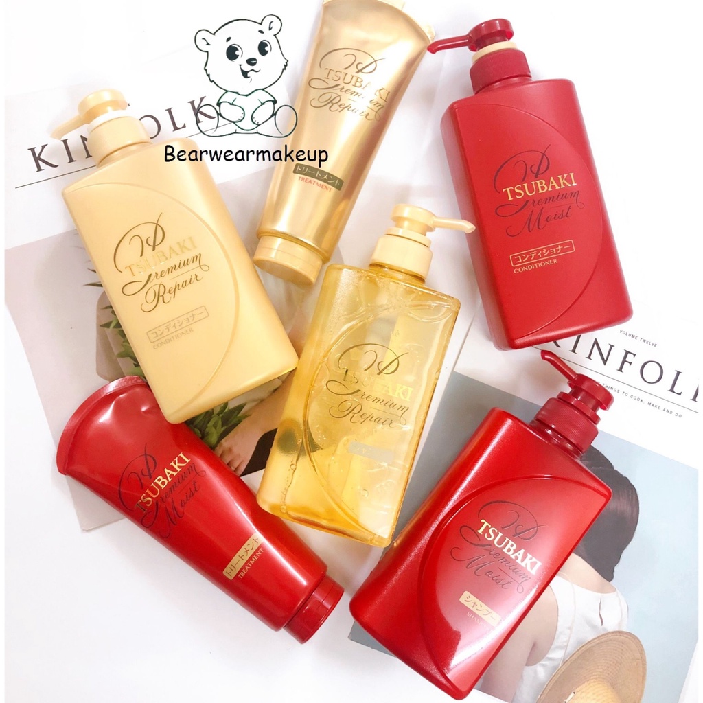 Bộ Dầu Gội Xả Tsubaki Premium Repair 490ml