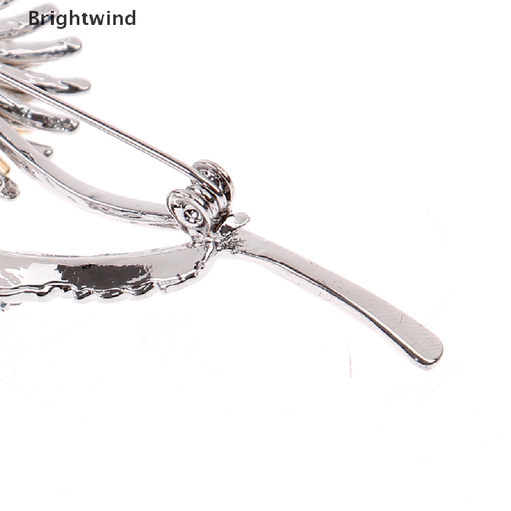 [Brightwind] Green Leaf Yellow Dandelion Flower Enamel Brooches Plants Brooch Pins Party Gift Hot Sell