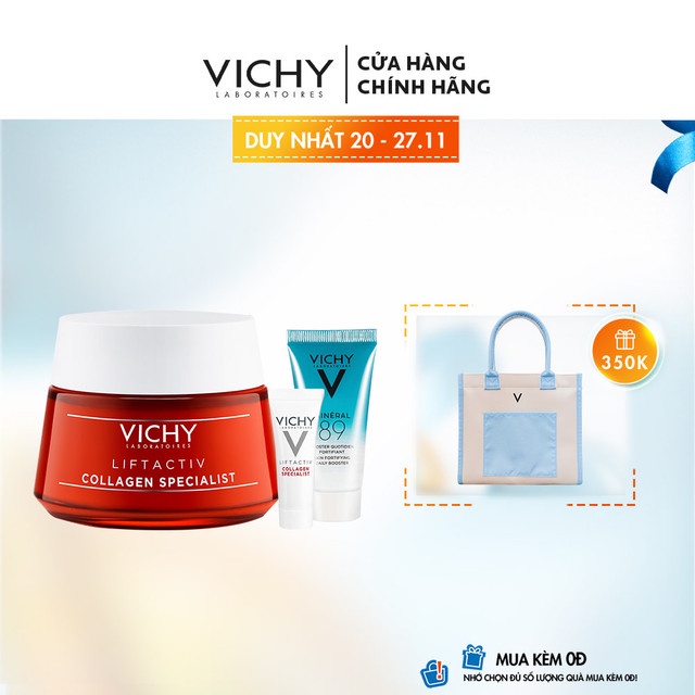 Bộ kem dưỡng hỗ trợ săn chắc, ngăn ngừa lão hóa và phục hồi da Vichy Liftactiv Collagen Specialist | BigBuy360 - bigbuy360.vn