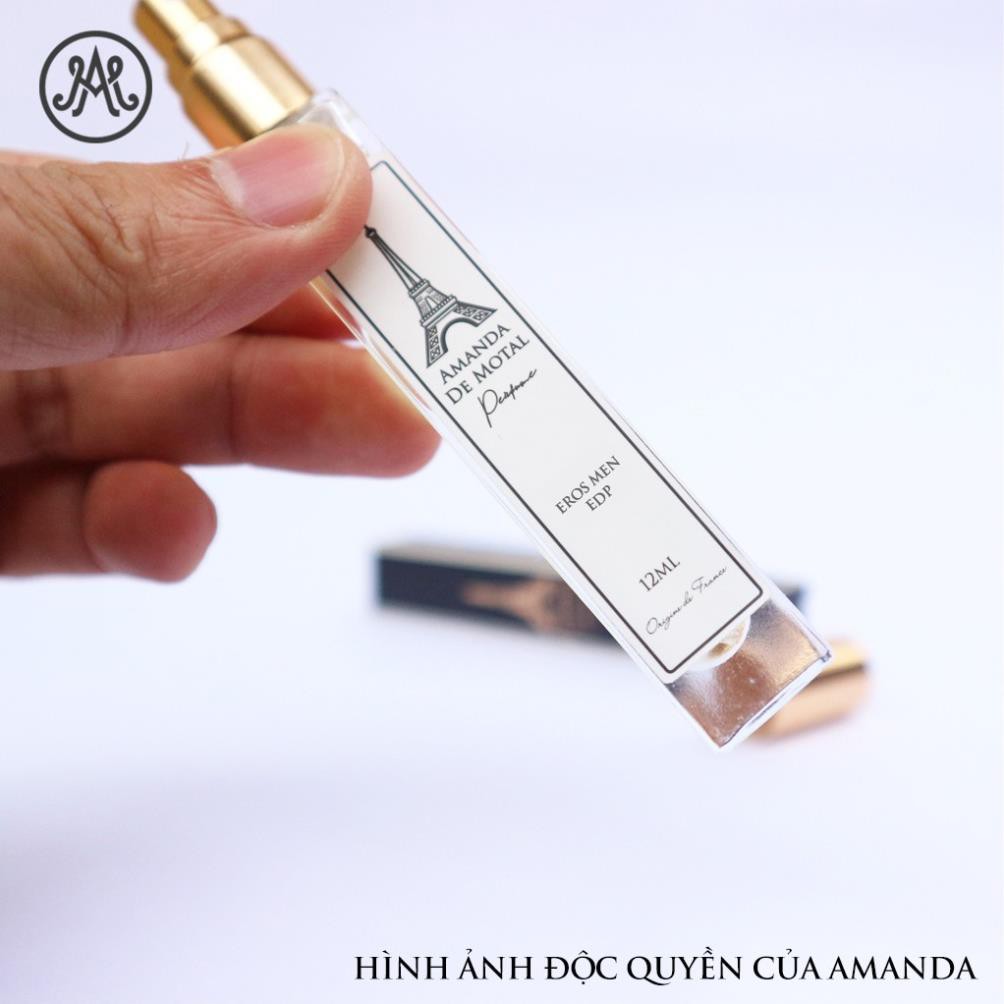 Tinh Dầu Nước Hoa Amanda Eros Men EDP 1.5 - 12ml, Cuốn hút, Mạnh mẽ, Gợi cảm