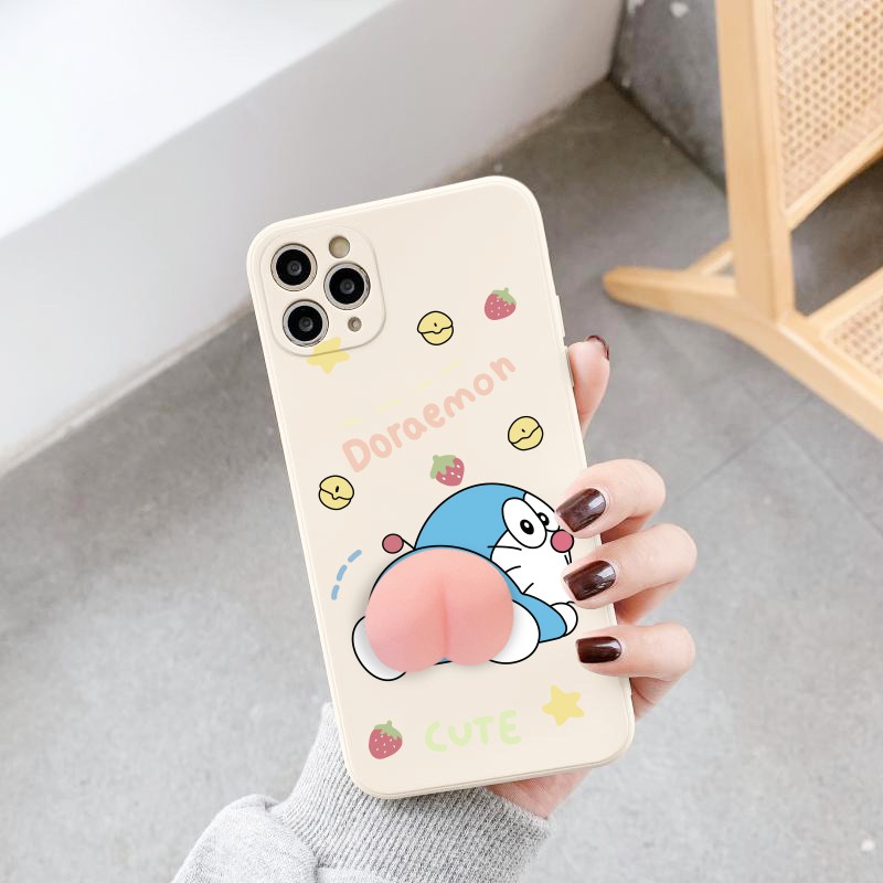 Ốp lưng iphone cạnh vuông BVC doraemon đào bóp 6plus/6s/6splus/7/7plus/8/8plus/x/xs/11/12/pro/max/plus/promax-Awifi G2-7