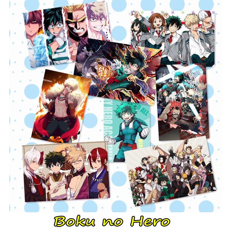 Bộ 8 Tấm Poster ( A3 - 43x29cm ) / Tranh Áp Phích Anime  - 20 Anime khác nhau