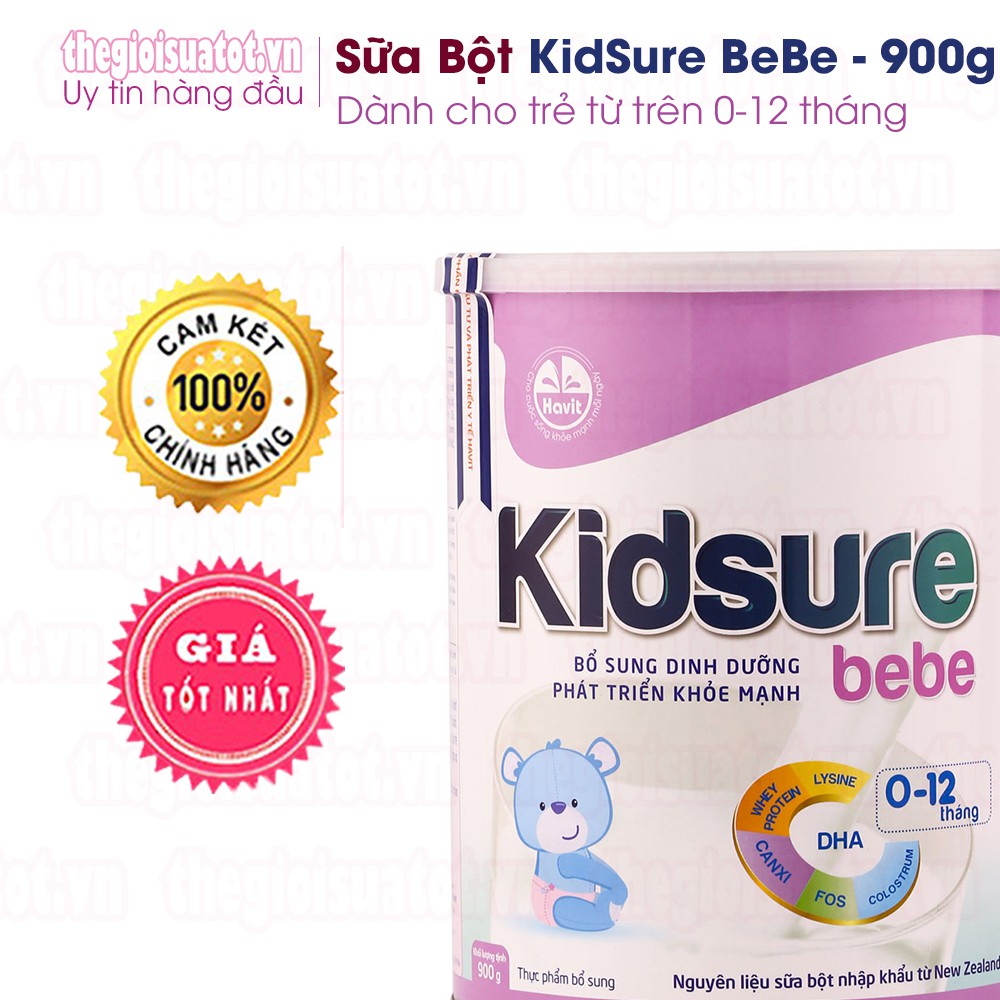 Sữa bột Kidsure BeBe 900g - Sữa Cho Trẻ Biếng Ăn Suy Dinh Dưỡng thegioisuatot