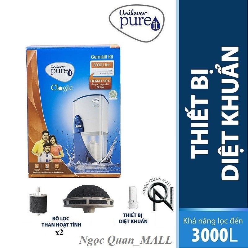 Bộ lọc thay thế unilever Pureit Classic 9 Lít