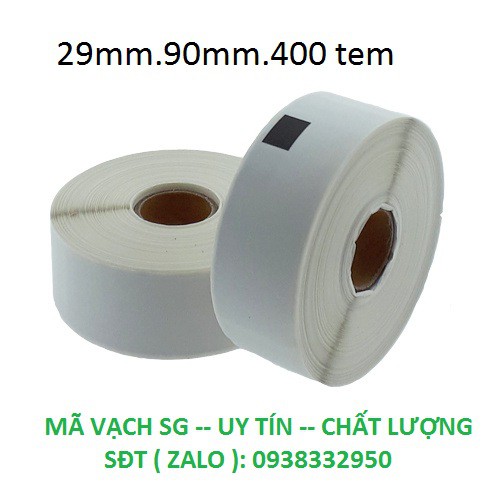 GIẤY IN NHÃN  BROTHER     29mm* 90mm *400 tem    SĐT: 0938332950 | BigBuy360 - bigbuy360.vn