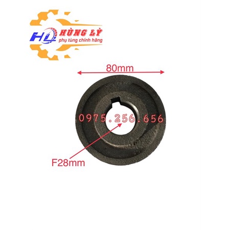 Puly 28*80mm 1 rãnh B puly các loại phụ tùng máy nông nghiệp phụ tùng Hùng Lỳ