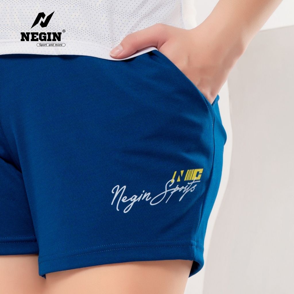 Quần Short Nữ NEGIN Cạp Chun Kiểu Dáng Trẻ Trung Năng Động, Chất Vải Mềm Nhẹ Thoải Mái QG03W