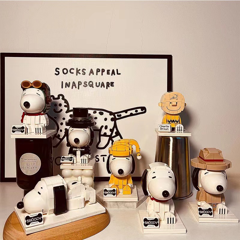 Đồ Chơi Lắp Ráp Mô Hình Chú Chó Snoopy Mini Sáng Tạo