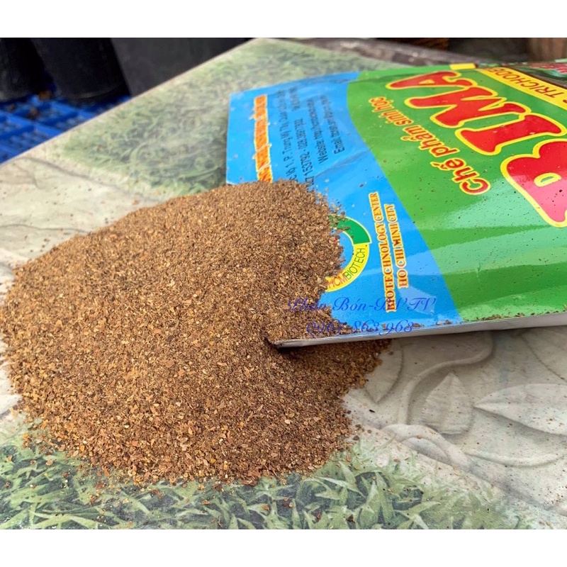 Nấm Đối Kháng sinh học Trichoderma men vi sinh Chuyên Dùng Ủ Phân Kiểm Soát Mầm Bệnh- Gói 1kg