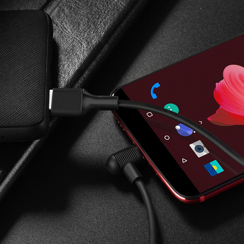 Cáp sạc Type C bẻ vuông góc 90 độ Borofone BX7 dài 1m