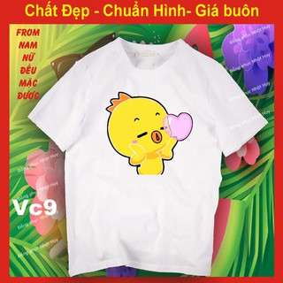 áo thun vịt tik tok 9, chất đẹp,phông bao đổi trả vịt con tiktok