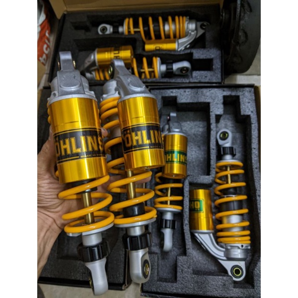 Phuộc Ohlins Bình dầu  ty vàng gắn Dream Wave RS alpha s110 Future x neo led elegant  Sirius Taurus Jupiter