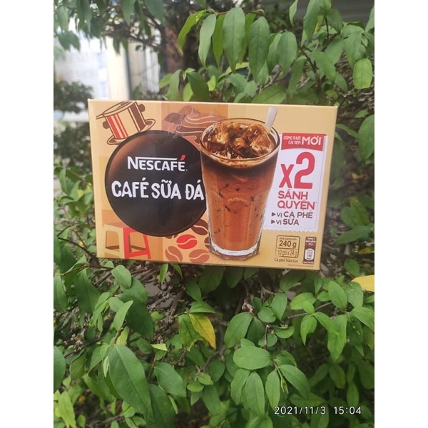 Cafe sữa đá Nescafe hộp 10 gói 200g