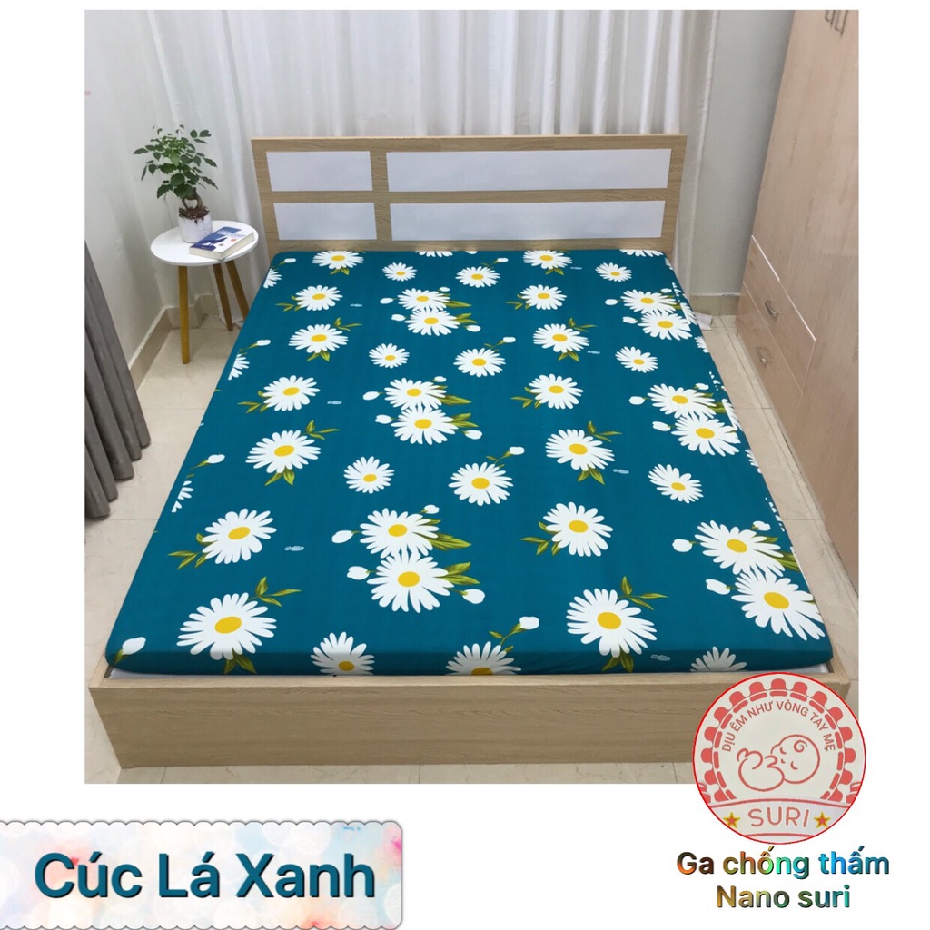 GA CHỐNG THẤM NANO SURI CAO CẤP LAU LÀ SẠCH. Mẫu cúc lá xanh và cúc lá ghi hót hít