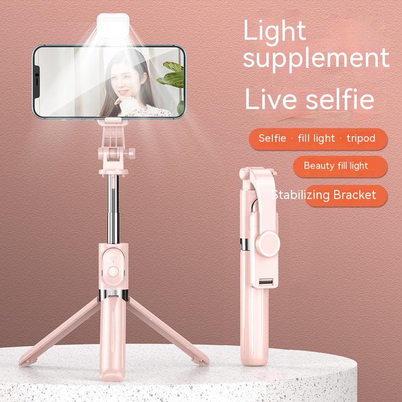 Gậy Tự Sướng Bluetooth 1m Có Đèn Và Giá Đỡ Ba Chân Để Bàn