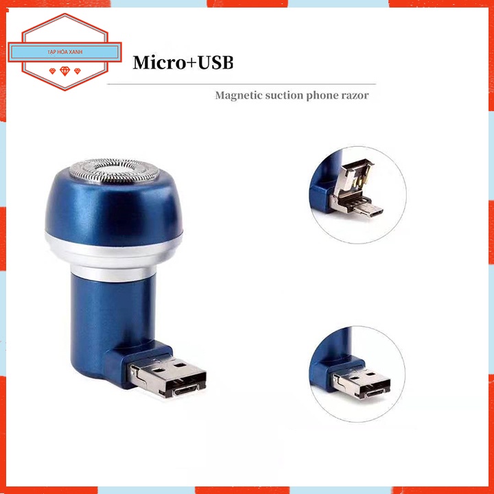 Máy Cạo Râu Thông Minh Cổng USB Cao Cấp Bộ Cạo Râu Tạp Hóa Xanh