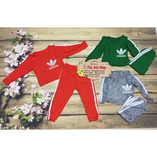 Bộ adidas croptop cho bé gái 8-22kg
