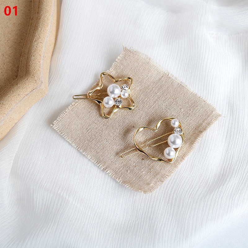 Kẹp tóc ngọc trai xinh xắn cho nữ