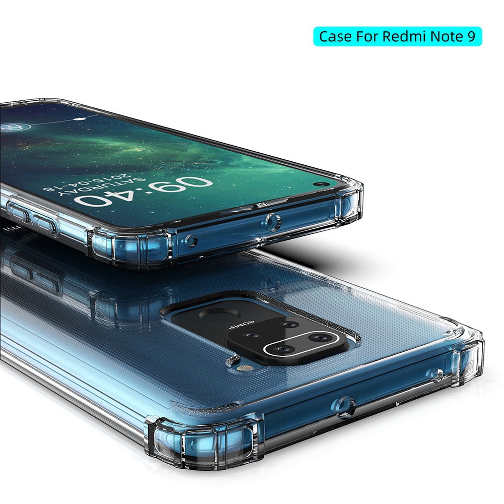 Ốp lưng Redmi K40 Gaming K30 Ultra Note 7 Note 8 Note 9s Note 9 Promax Note 10 K20 Pro F3 F4 GT K50 Pro+ trong suốt
