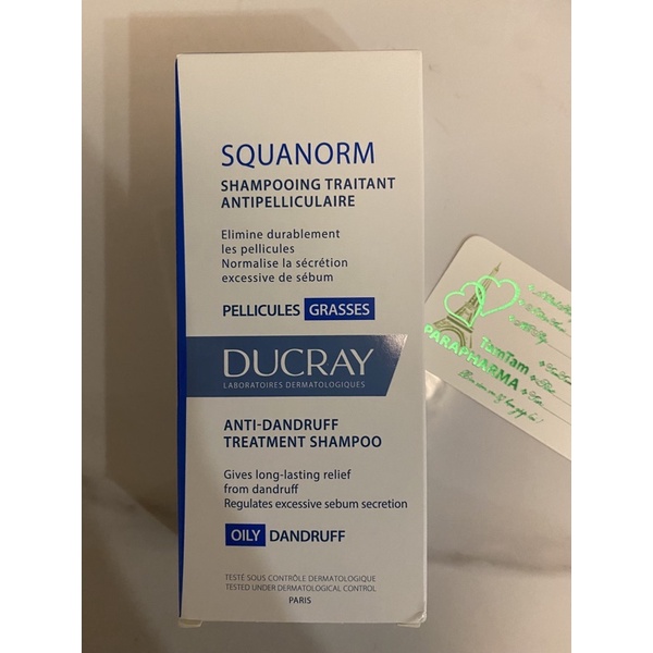 Sẵn date 7/2025 🇫🇷 Bộ Dầu gội Lotion tóc Gàu Squanorm Ducray 200ml Elution 💞 TamTam 💞
