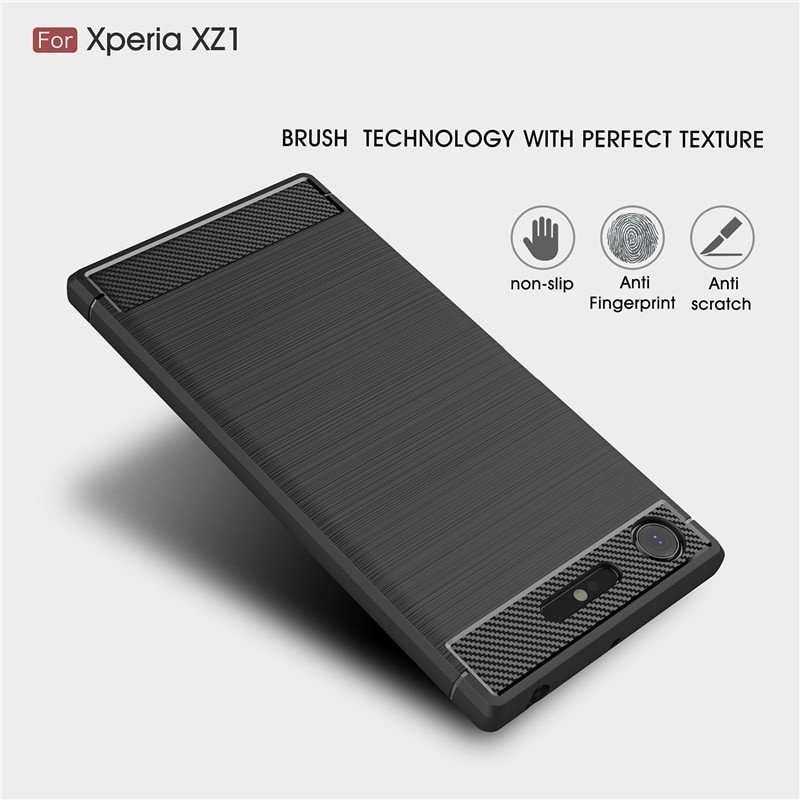 Ốp Lưng dẻo Carbon Sony Experia XZ1