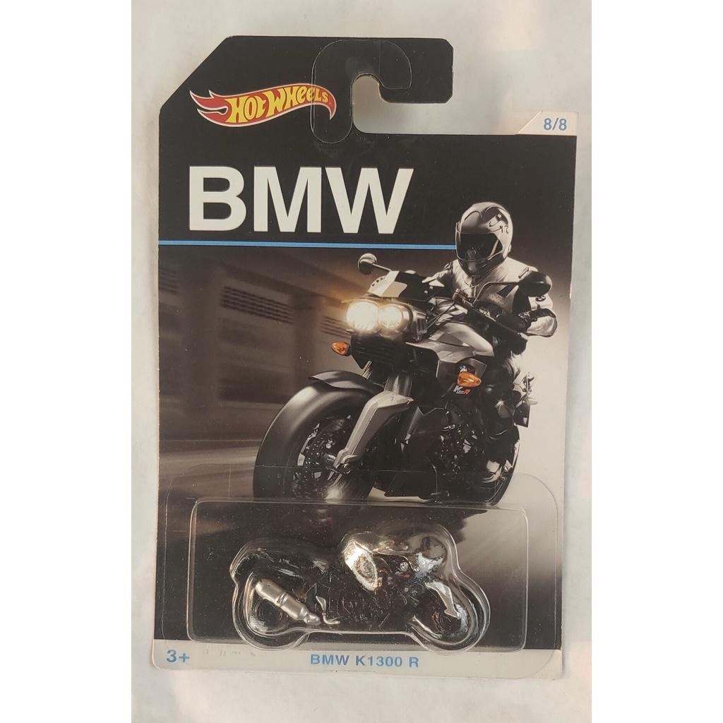 Xe mô hình tỉ lệ 1:64 Hot Wheels T-8 Mô tô BMW K 1300 R bạc