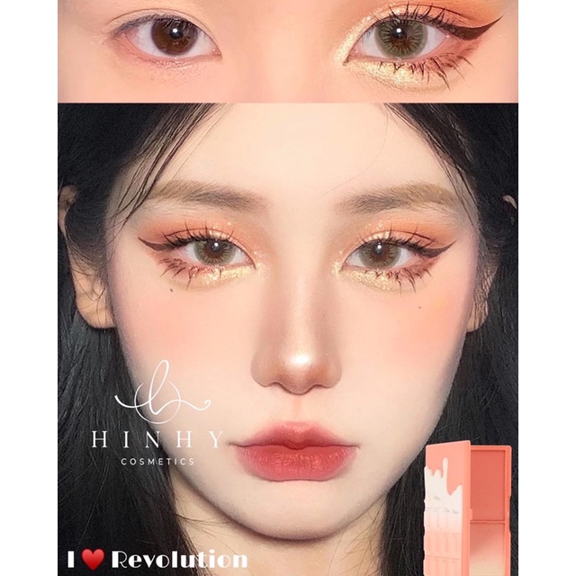 Phấn nhũ bắt sáng &amp; má hồng Revolution Peach and Glow