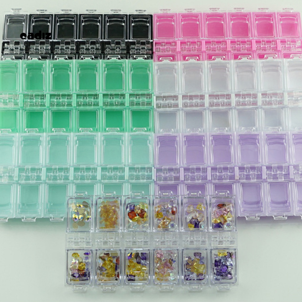 Hộp Đựng Trang Sức / Hạt Kim Cương Giả Chống Bụi Tiện Dụng