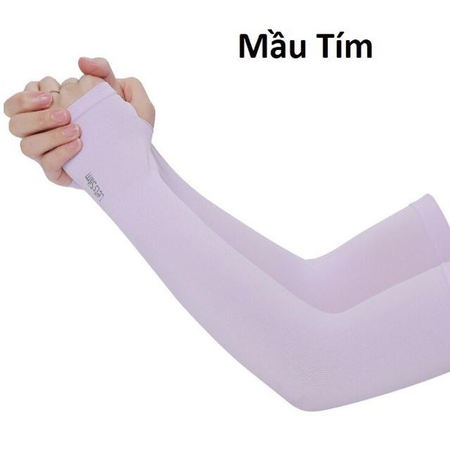 Găng tay chống nắng xỏ ngón phong cách Hàn Quốc l Bao tay đi phượt Letslim Siêu Mát chống tia UV l Ống tay đi xe máy