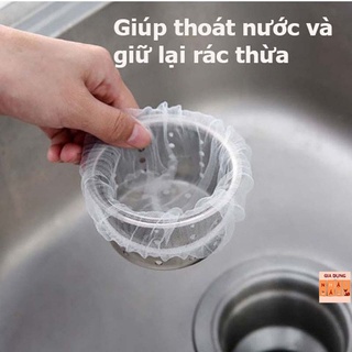 Túi Lưới Lọc Rác Bồn Rửa Chén combo 100 túi [LỌC RÁC 100]
