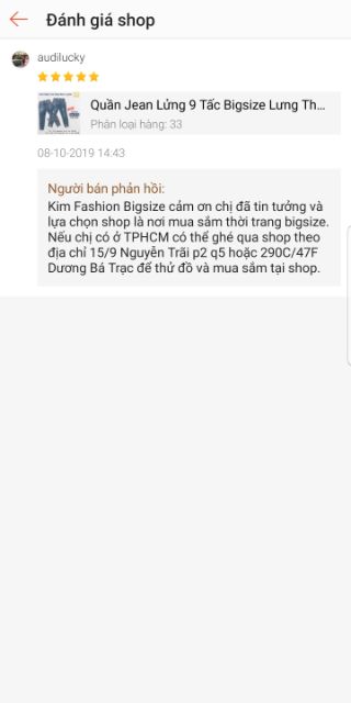 Quần Jean Lửng 9 Tấc Bigsize Lưng Thun Co Giãn TL603 size 32-36